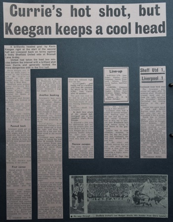 Press report from Adrian Killen's scrapbook